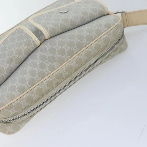 CELINE Macadam Canvas Shoulder Bag Gray Auth - Picture 10 of 16